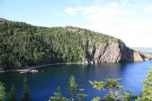 Looking towards the Stock Cove site.