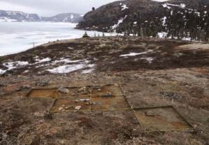 The Shak Selma Maritime Archaic site on Kamestastin Lake. The excavation of this site will be part of Chelsee's Ph.D.